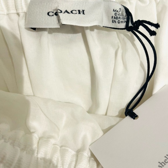 NWT Coach Broderie Anglaise Long Skirt In Organic Cotton - Picture 7 of 10